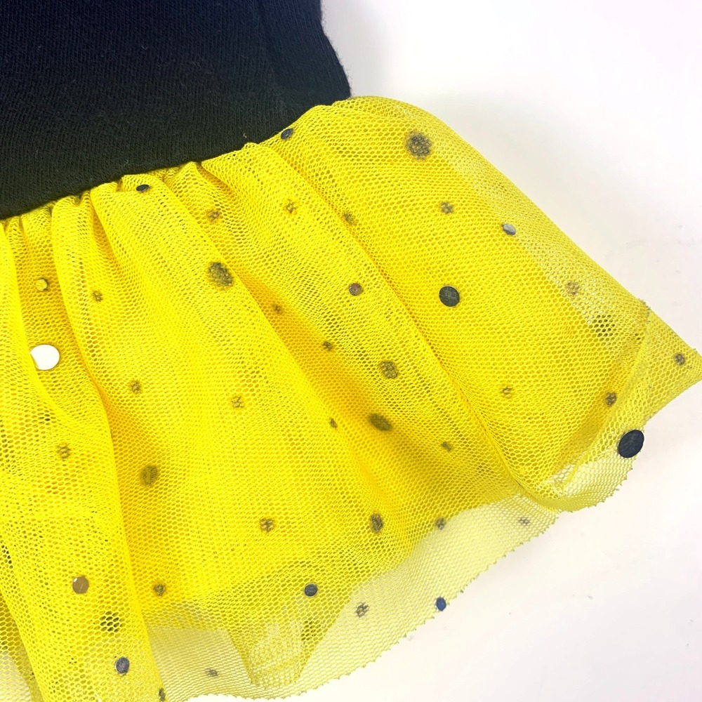 Disney Minnie Mouse Dont Bee Scared 2 pc Outfit Girls 2T Black Yellow Halloween - Picture 10 of 16